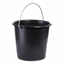 Ведро пластиковое 10 л, черное Лемира