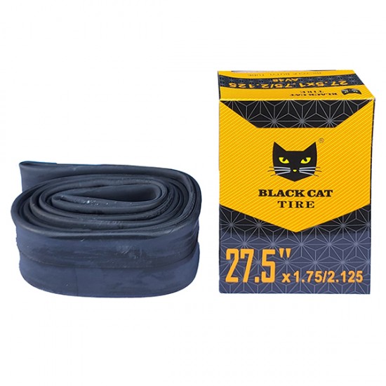 Cameră p/u bicicletă 27.5x1.75/2.125 AV48 BLACK CAT Cameră p/u bicicletă 27.5x1.75/2.125 AV48 BLACK CAT