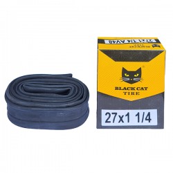 Cameră p/u bicicletă 27x1 1/4 AV48 BLACK CAT