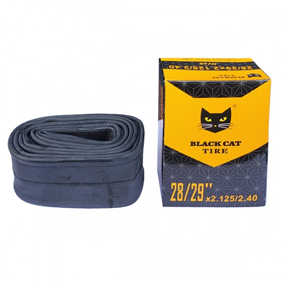 Cameră p/u bicicletă 28/29x2.125/2.40 AV48 BLACK CAT Cameră p/u bicicletă 28/29x2.125/2.40 AV48 BLACK CAT