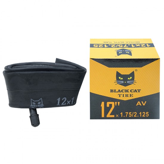 Cameră p/u bicicletă 12x1.75/2.125 AV BLACK CAT