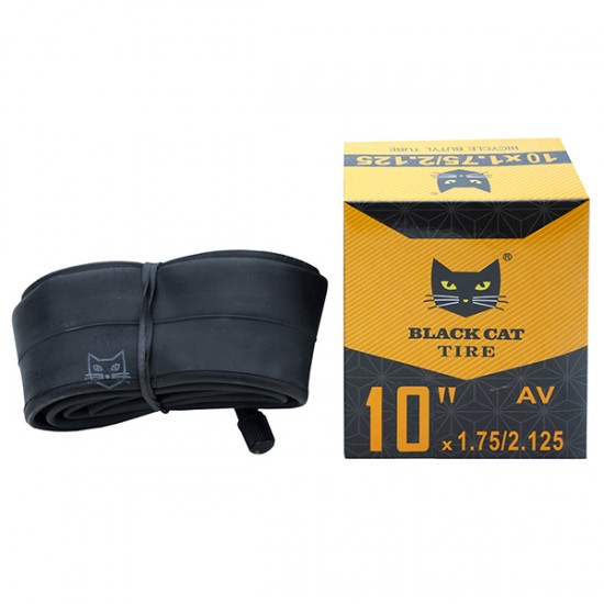 Cameră p/u bicicletă 10x1.75/2.125 AV BLACK CAT