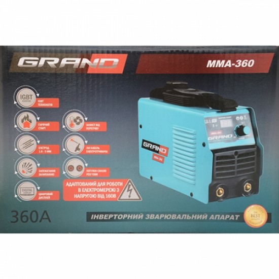 Aparat de sudură tip invertor Grand MMA-360 Aparat de sudură tip invertor Grand MMA-360