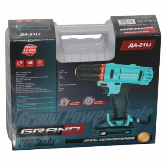 Mașină de înșurubat cu acumulator Grand ДА-21Li Mașină de înșurubat cu acumulator Grand ДА-21Li