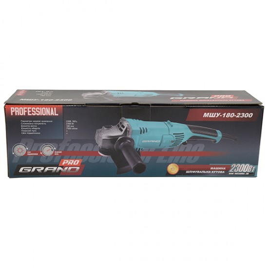 Polizor unghiular 180 mm, 2.3 kW, Grand МШУ-180-2300 Pro